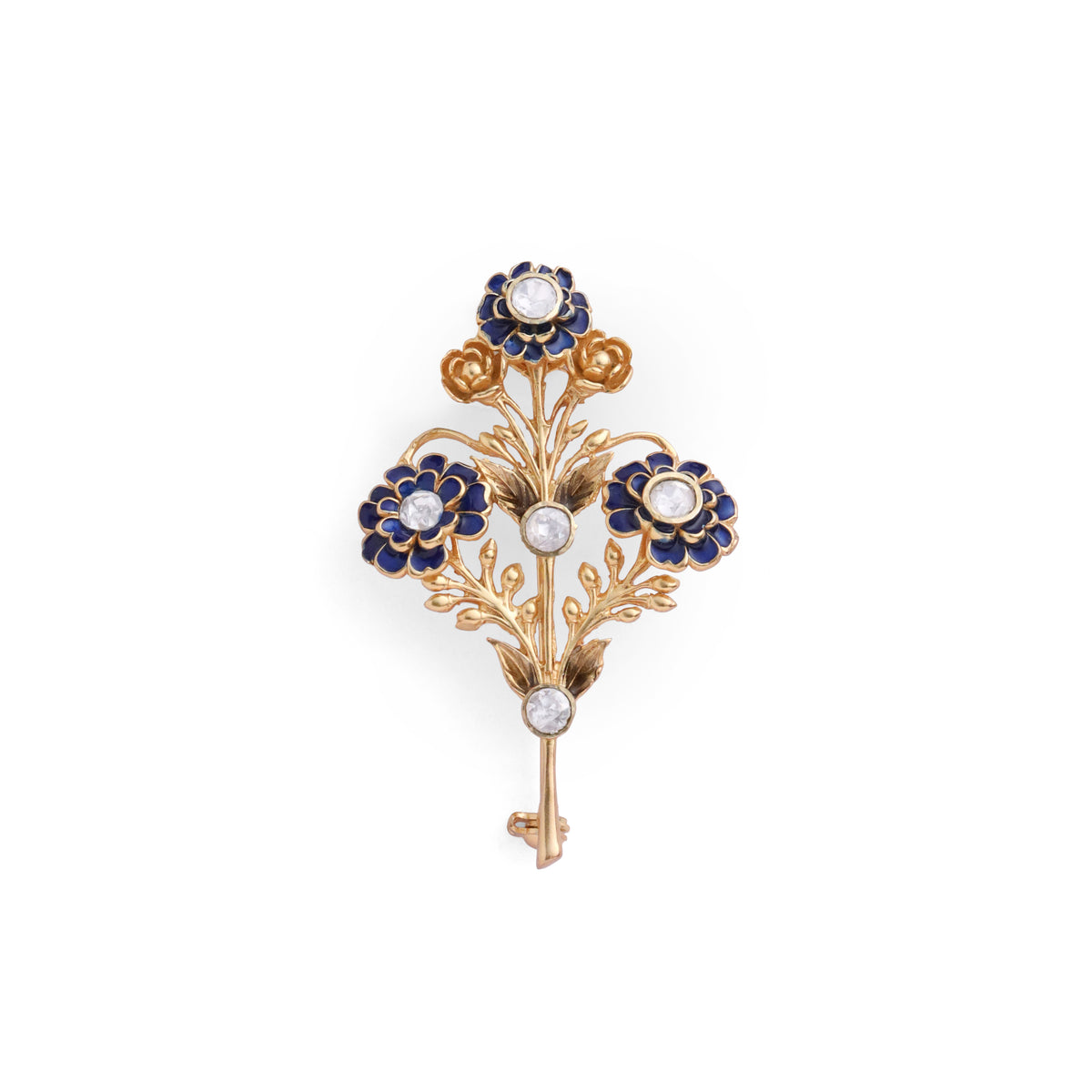 AURELIA BOTANICAL BROOCH-BLUE