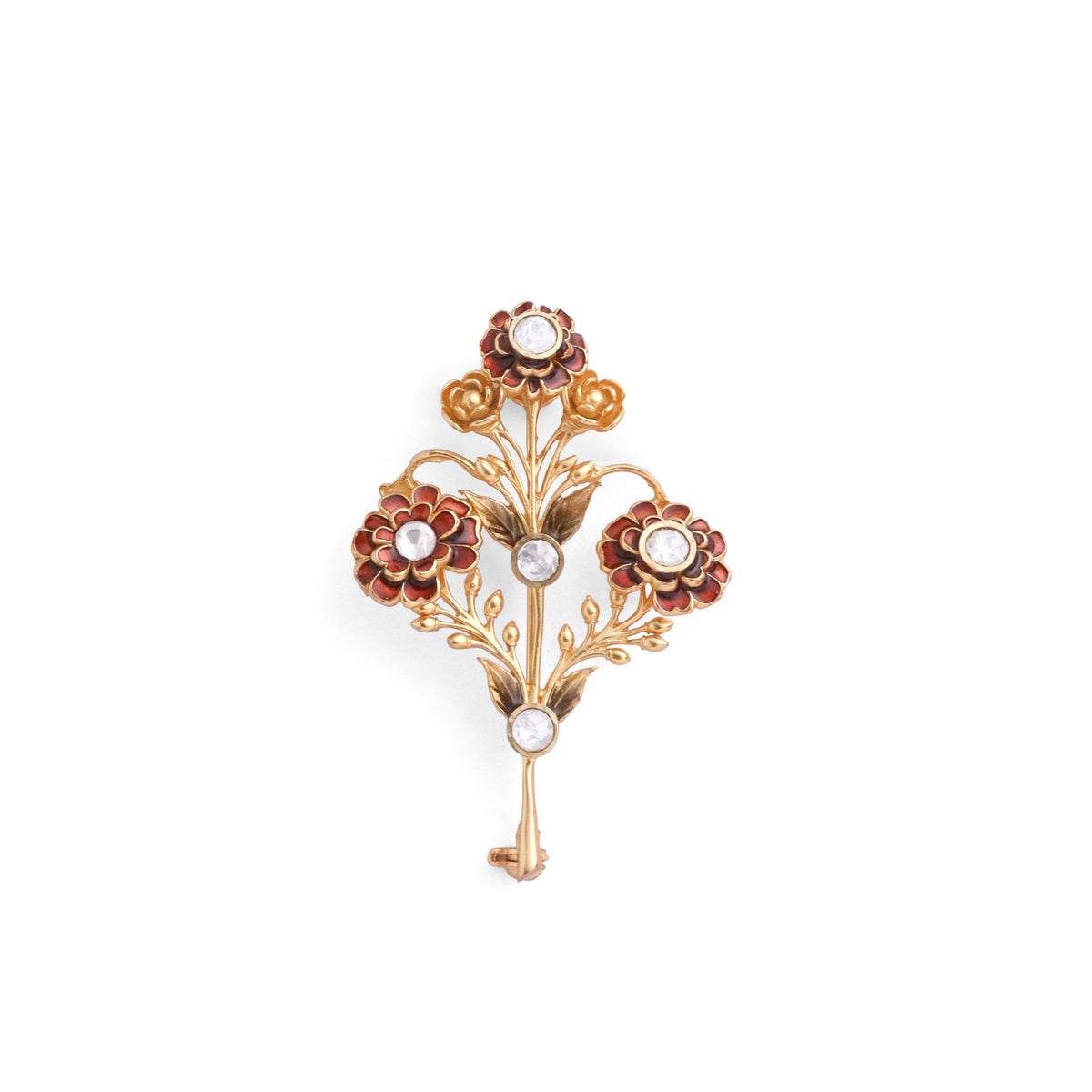 AURELIA BOTANICAL BROOCH - RED