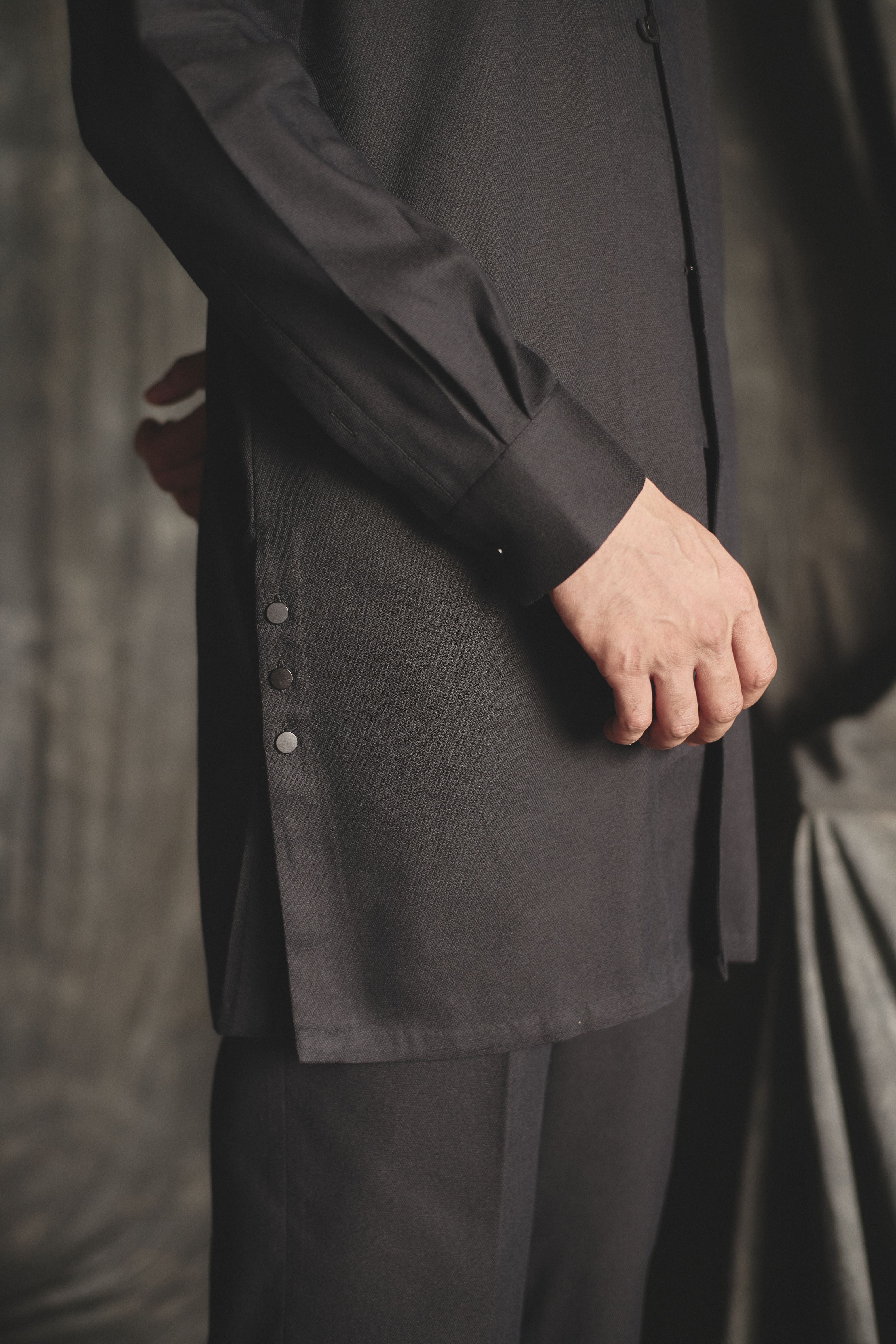 Resort Kurta Set - Black