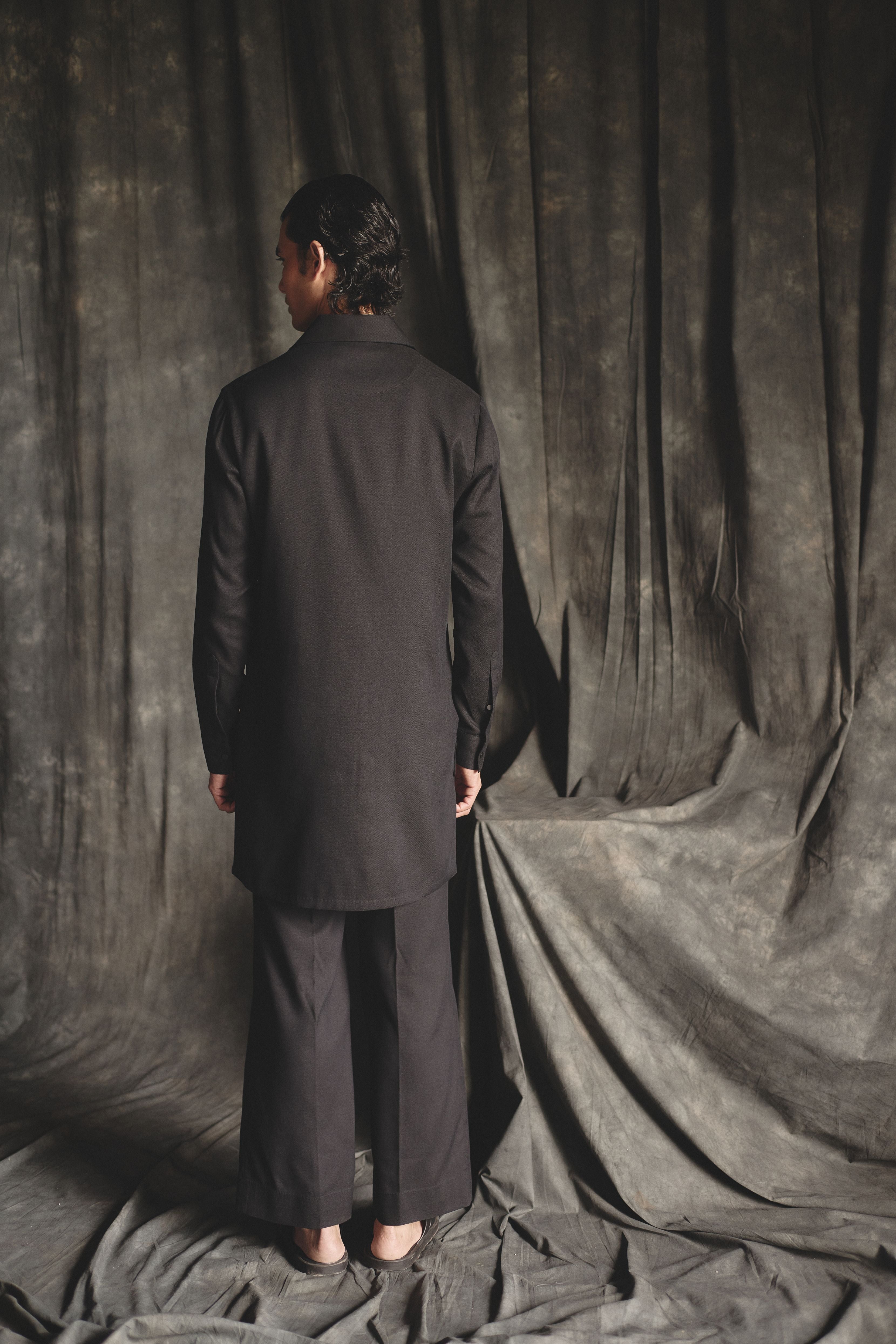 Resort Kurta Set - Black
