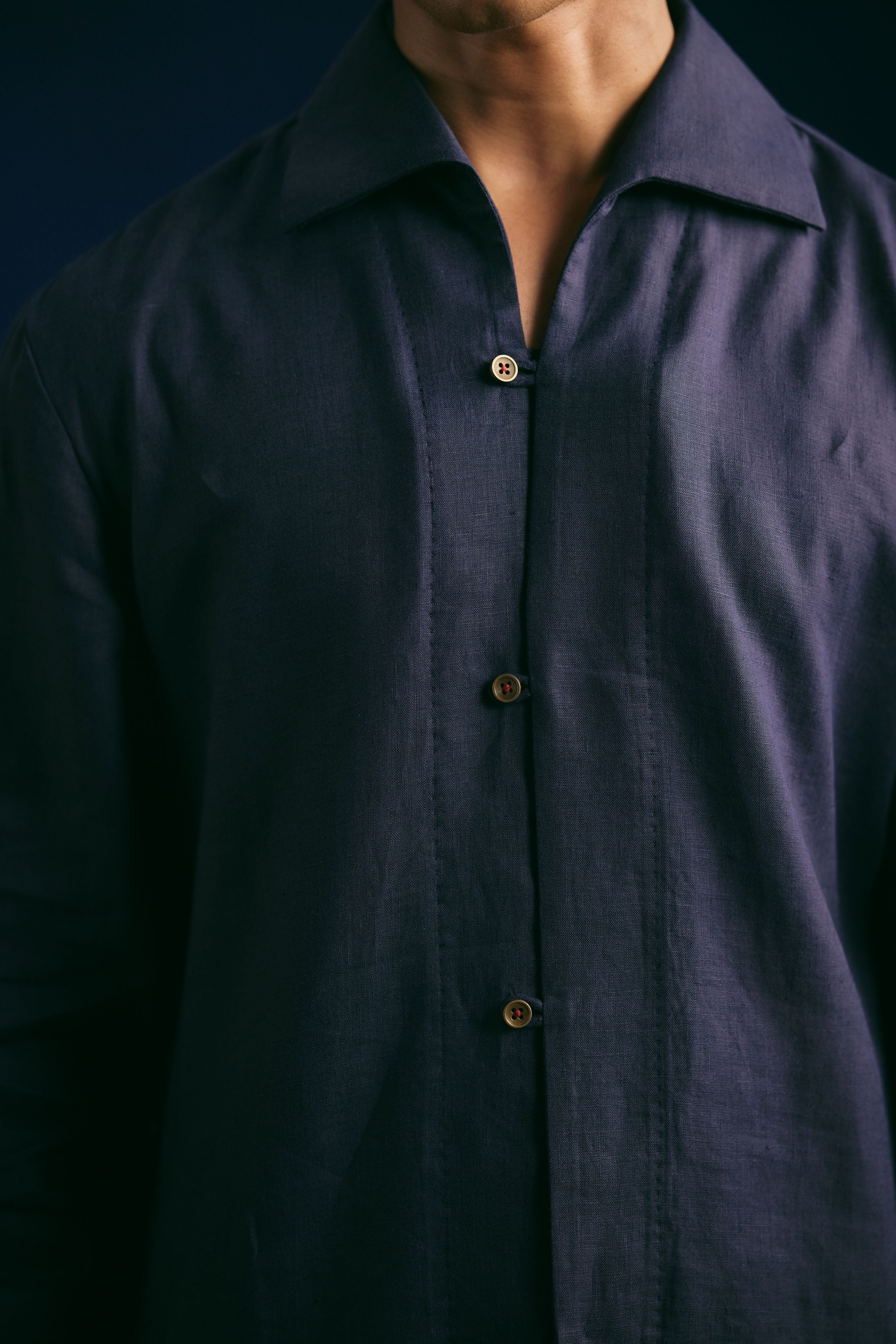 Resort Kurta Set - Navy