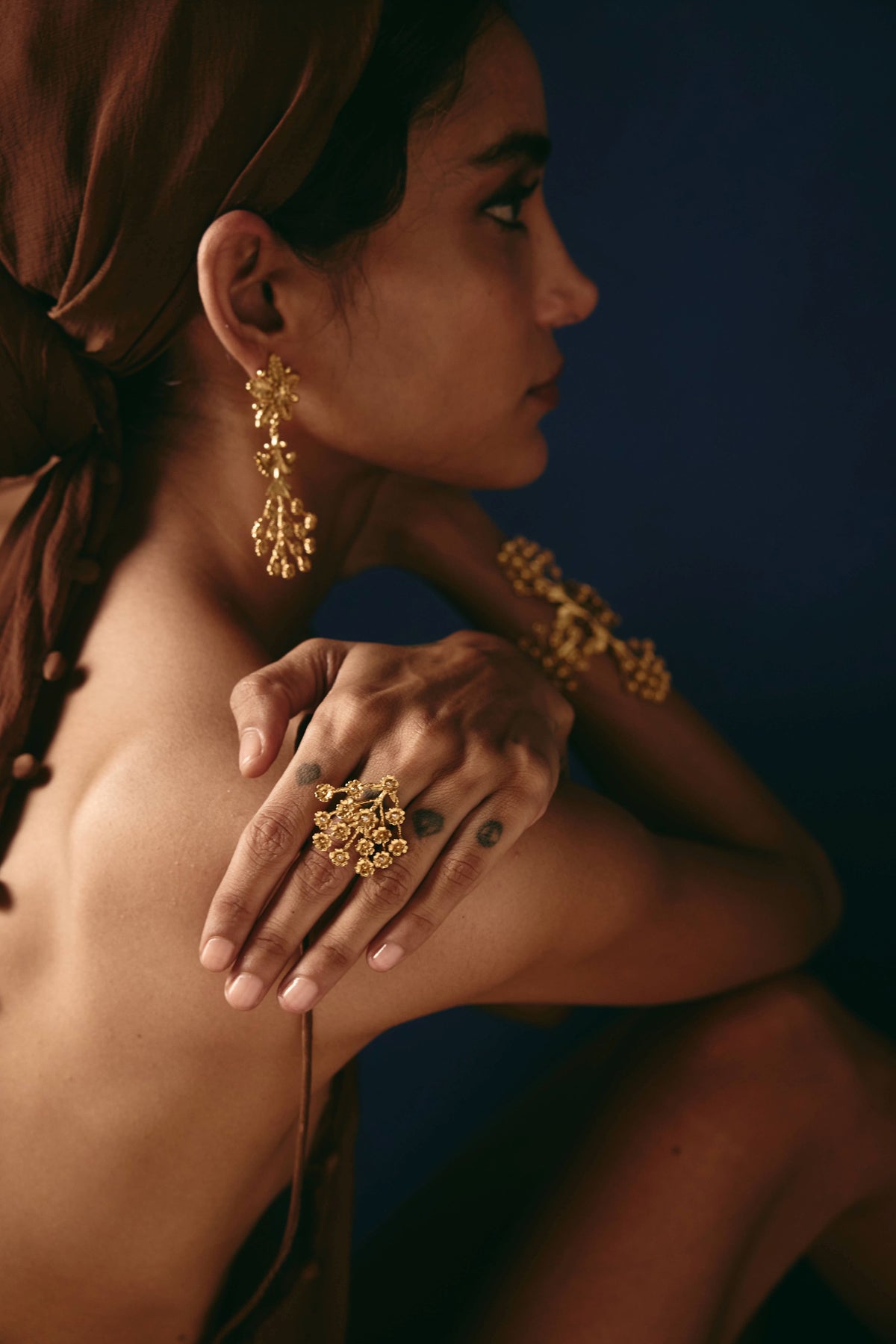 Zora Golden Dynasty Floral Ring
