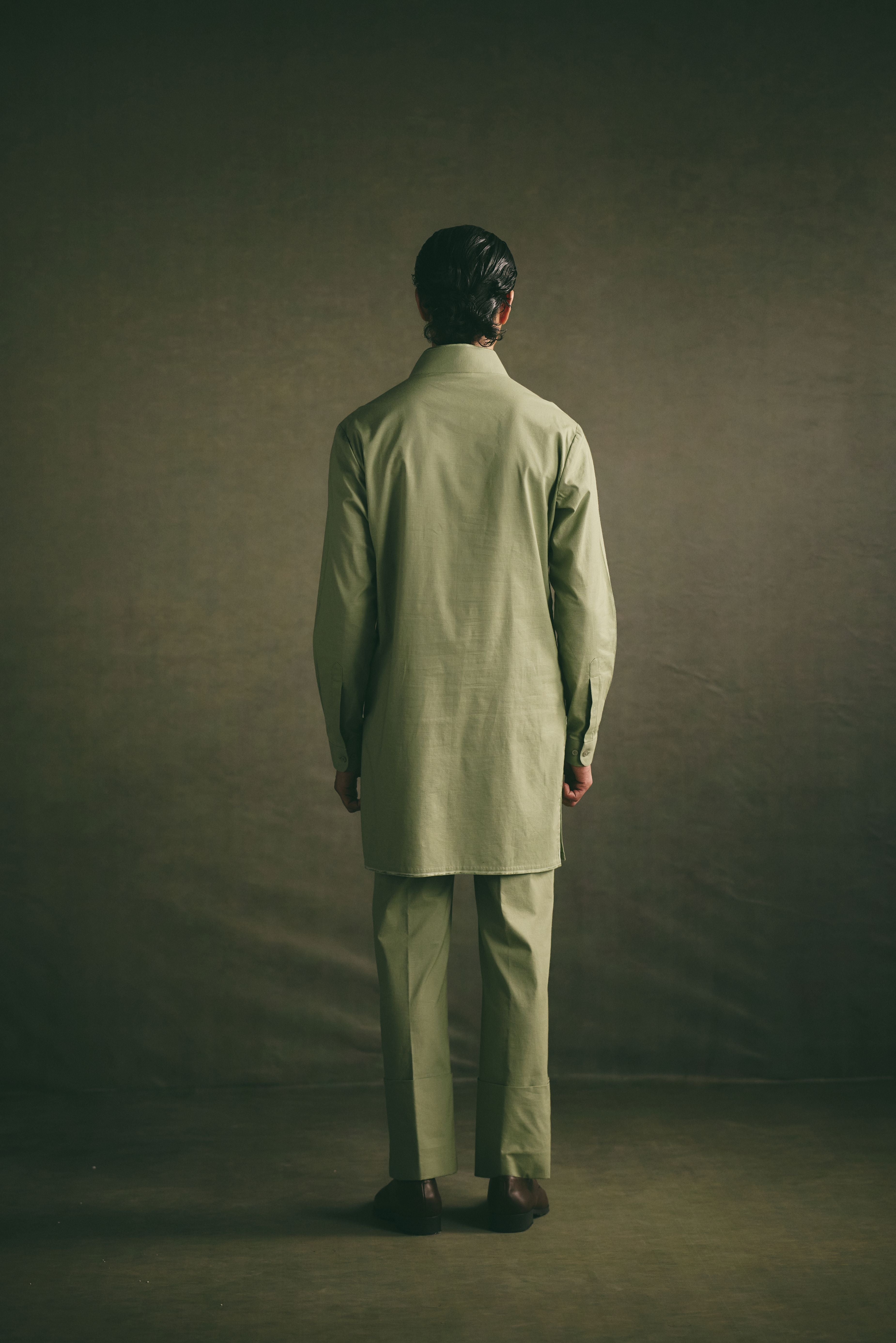 Classic Kurta Set - Sage Green