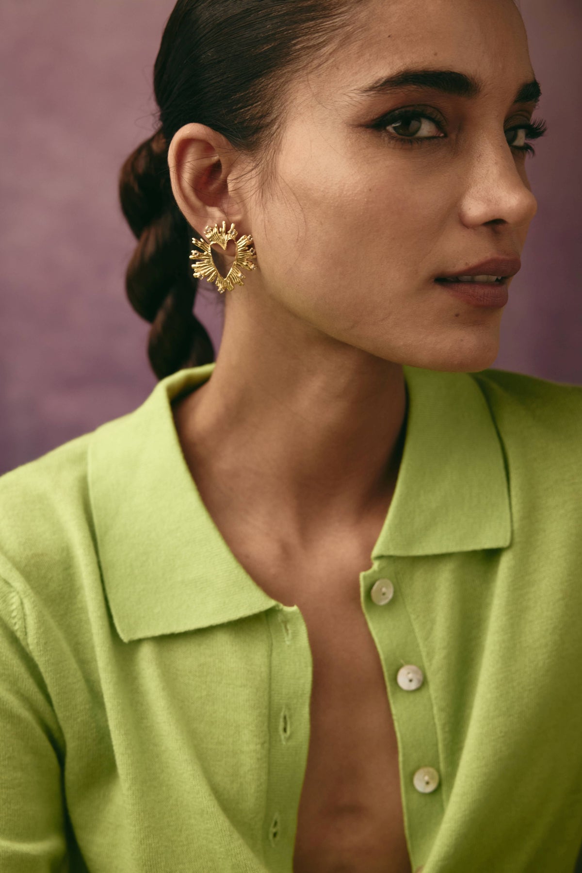 HEARTFLARE EARRINGS - GOLD