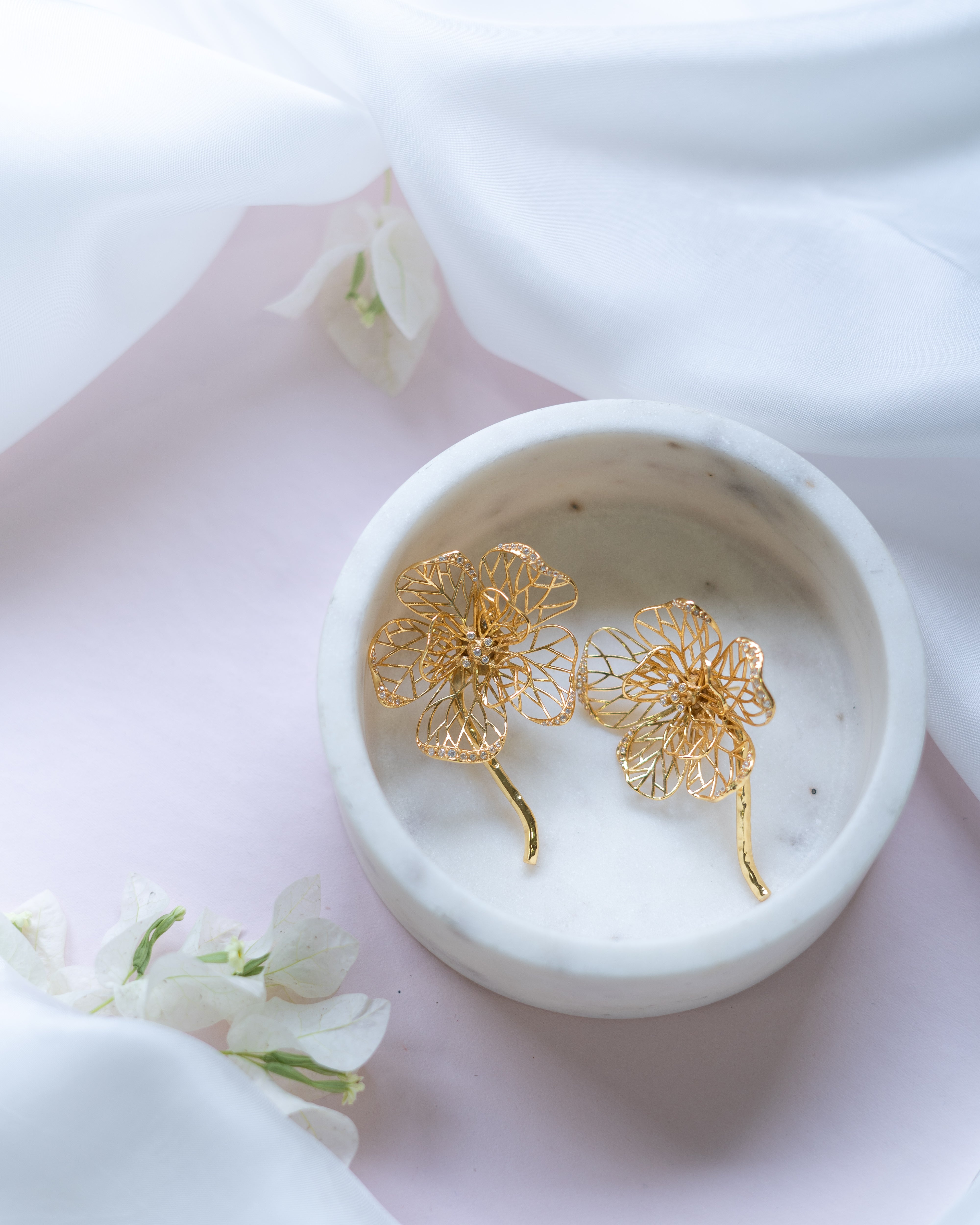 Fiore oro Earrings