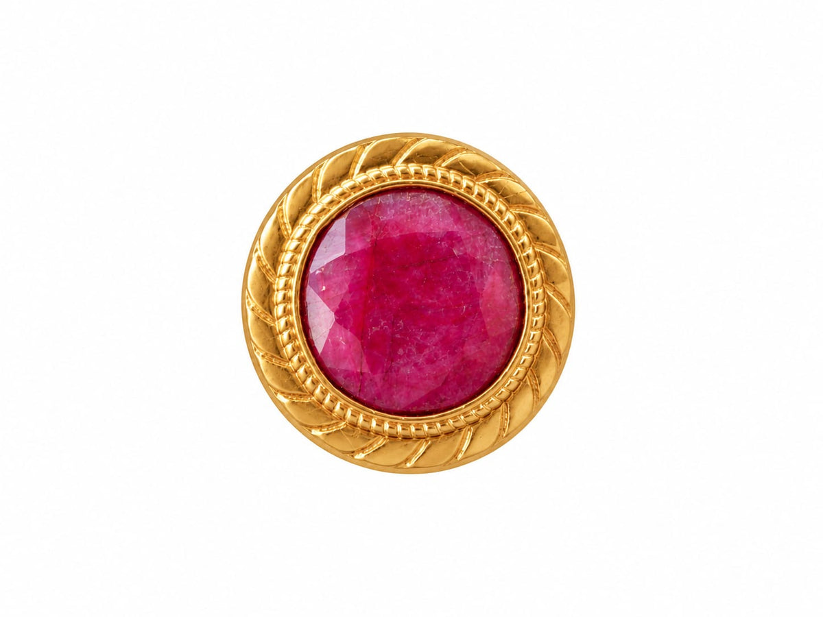 Hathipada button set - Pink (Set of 7 big and 6 small)