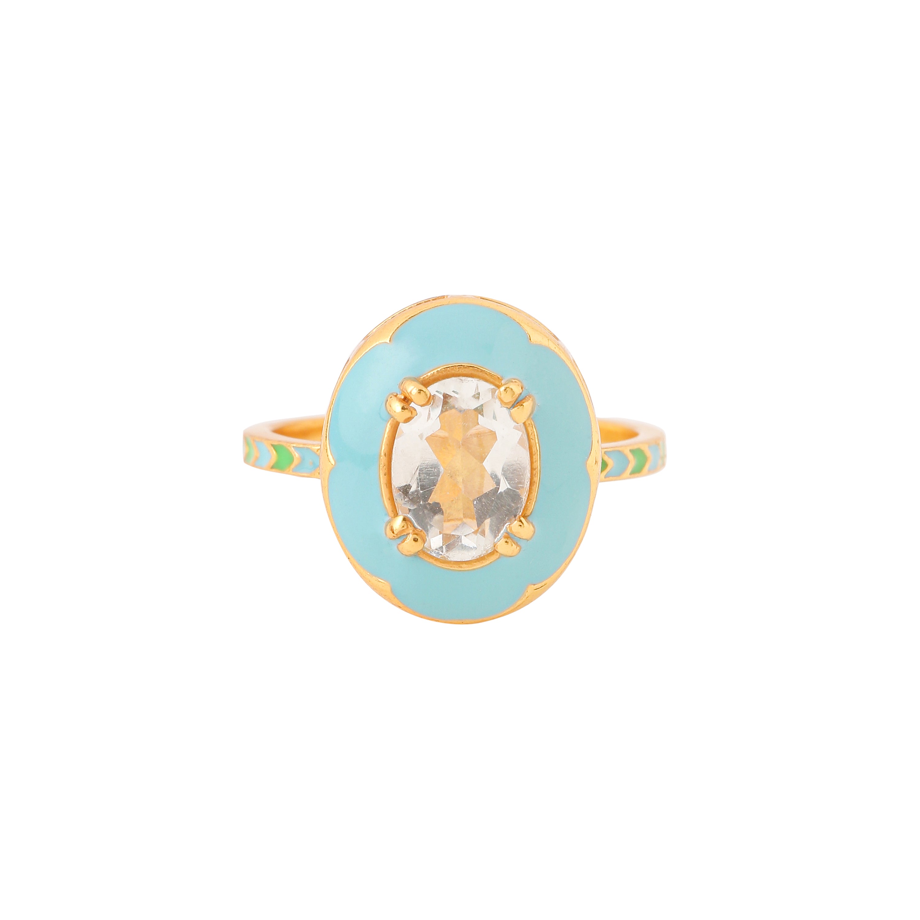 Ferro Oval ring - Marine Blue