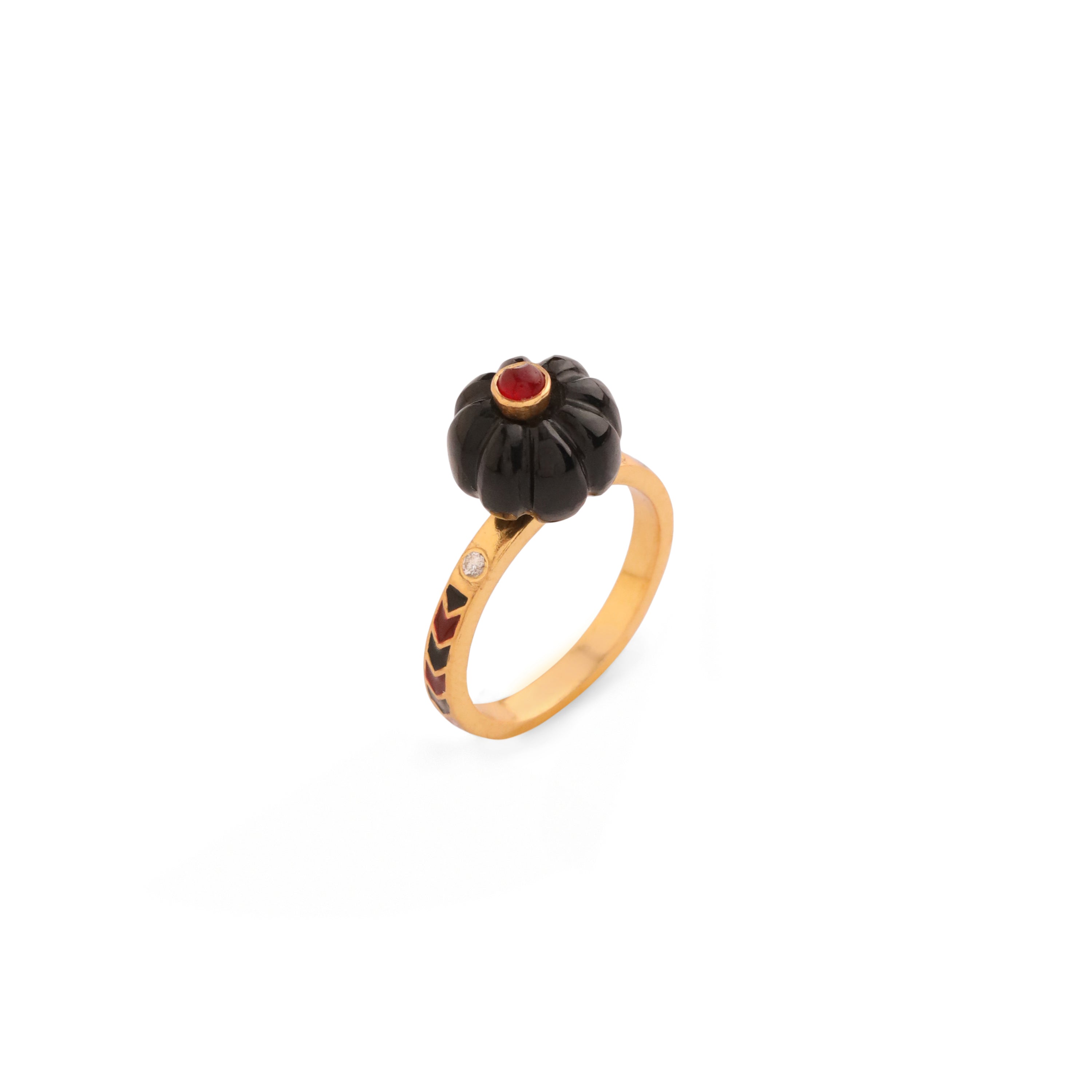Paro Midnight Bloom Ring