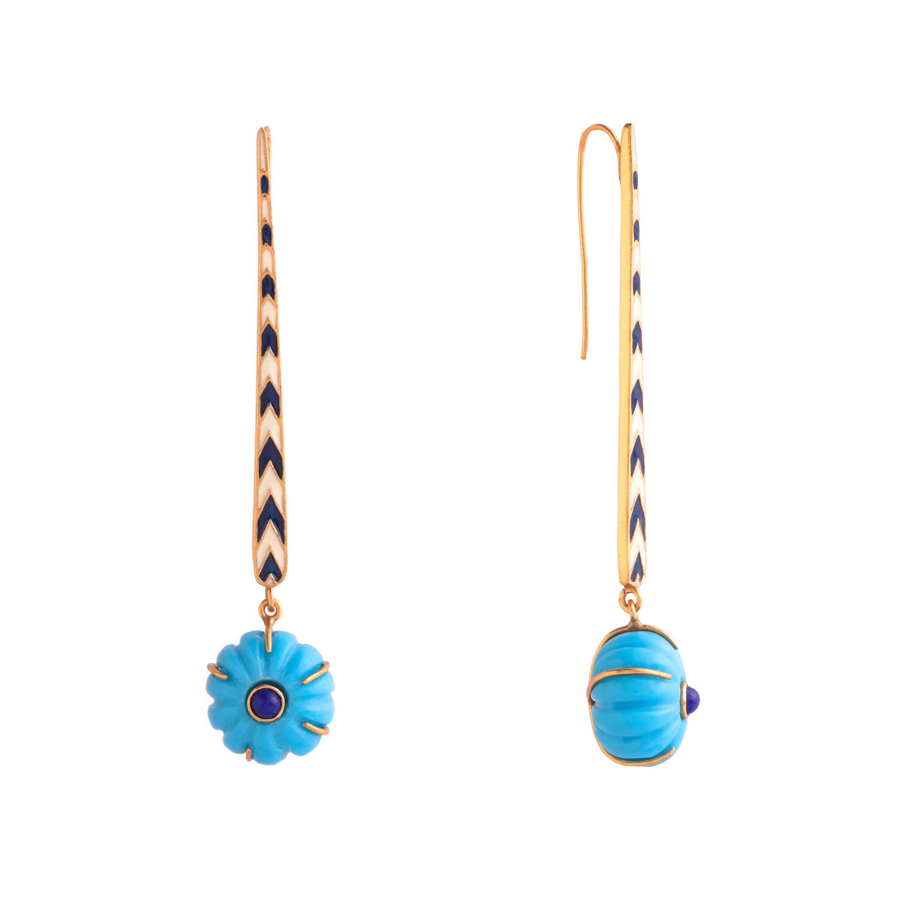 Paro Azure Bloom Drop Earrings