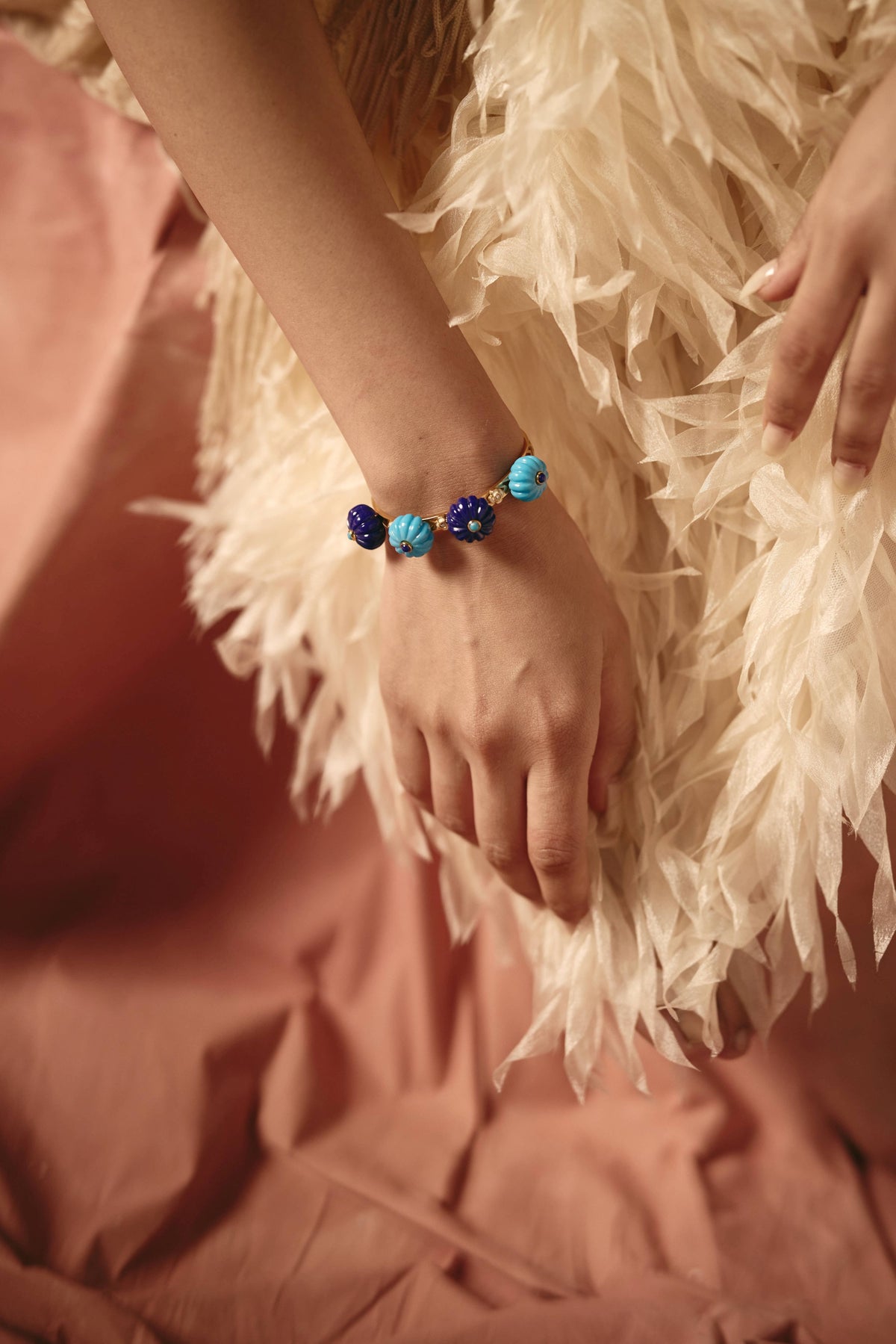 Azure Bloom Cuff