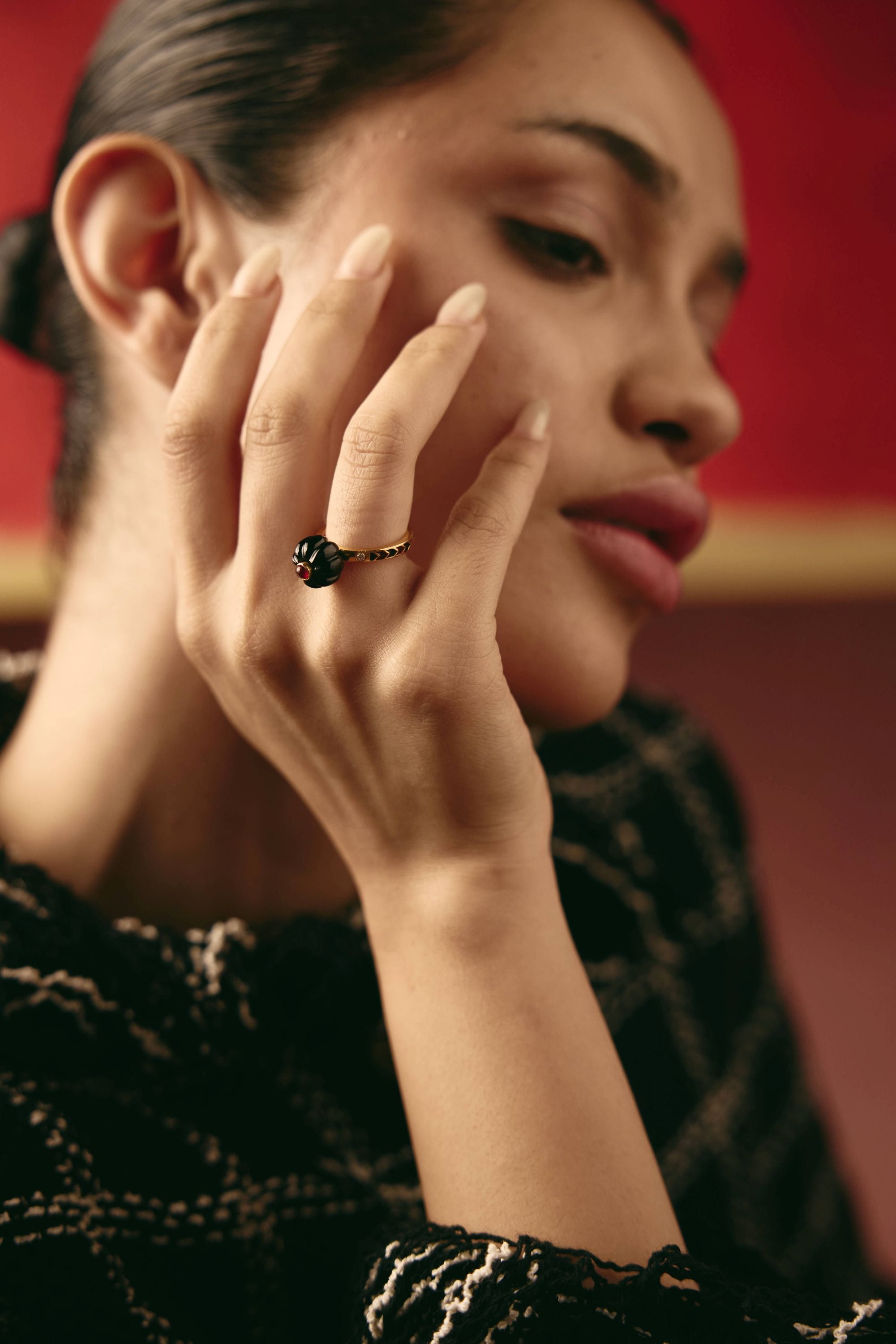Paro Midnight Bloom Ring