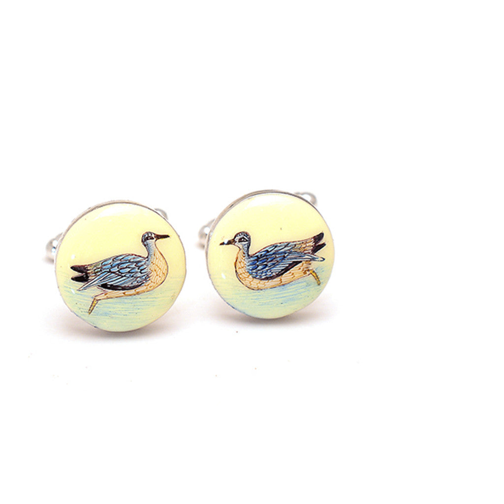 Hand-painted Duck Cufflinks - AZGA