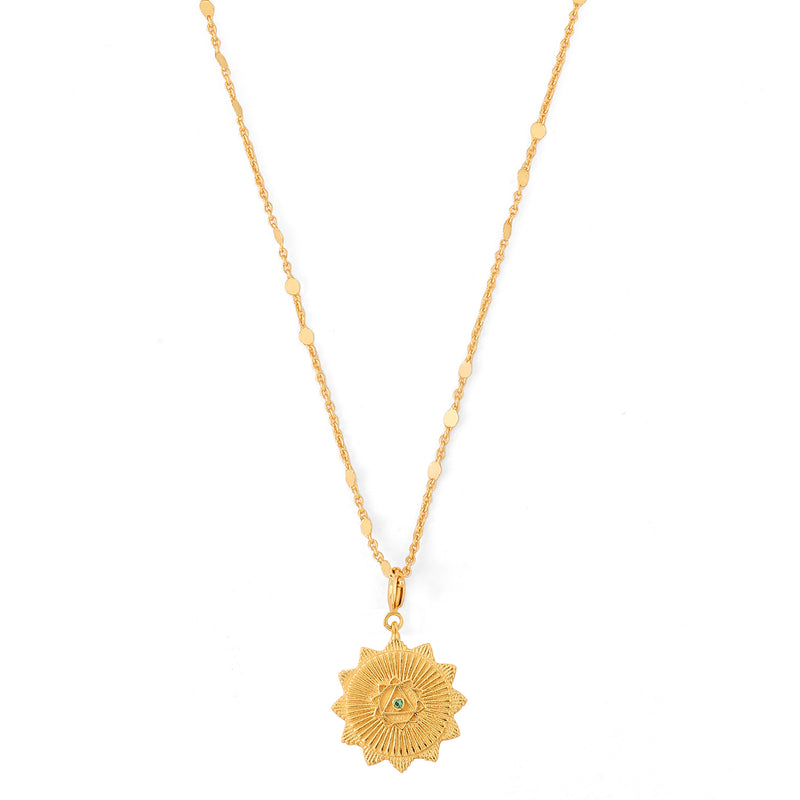 manipura chakra charm necklace