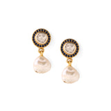 Polki pearl earrings