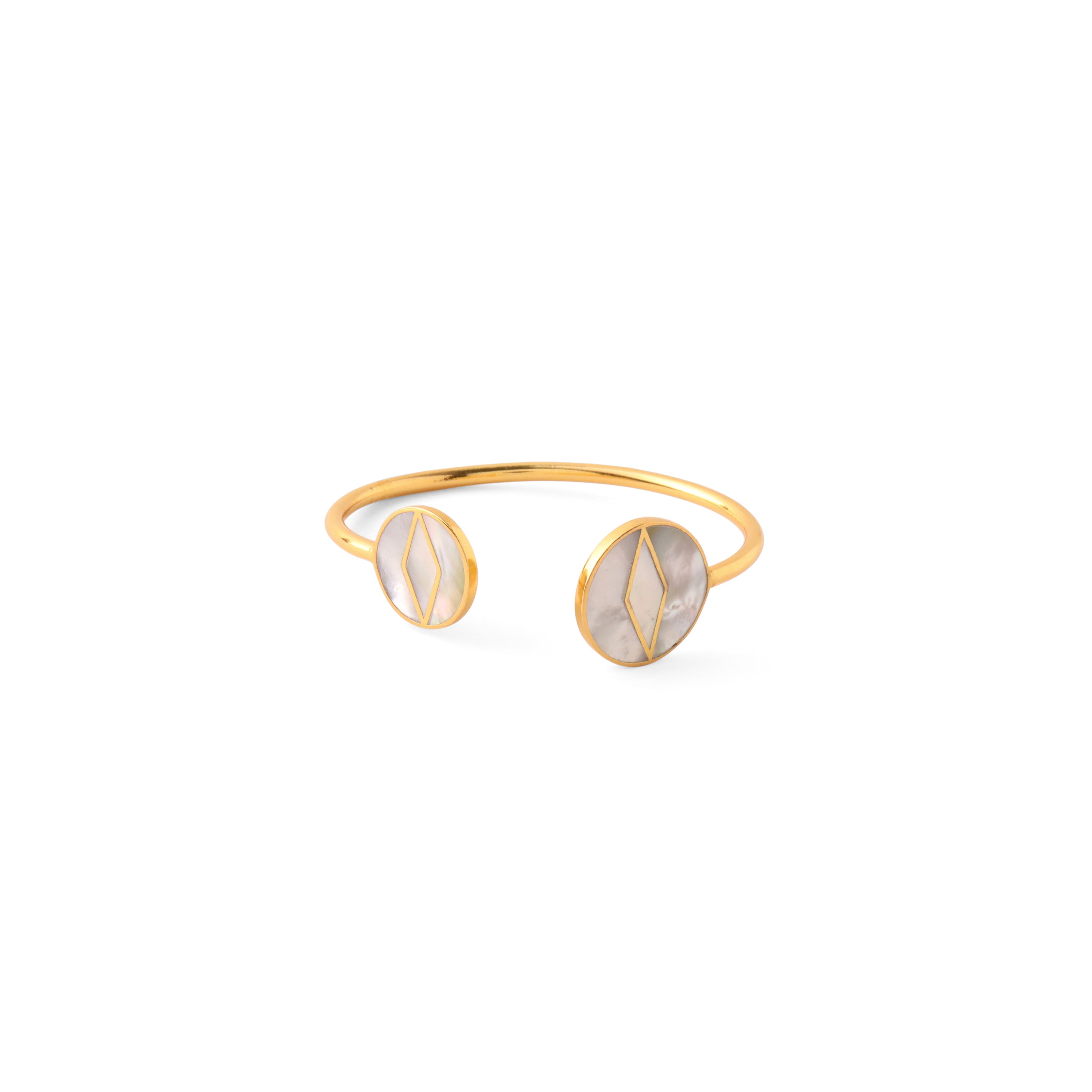 Third eye mother of pearl bangle