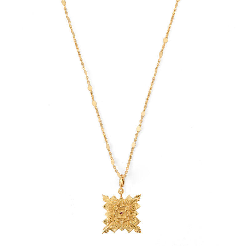 Muladhara chakra charm necklace