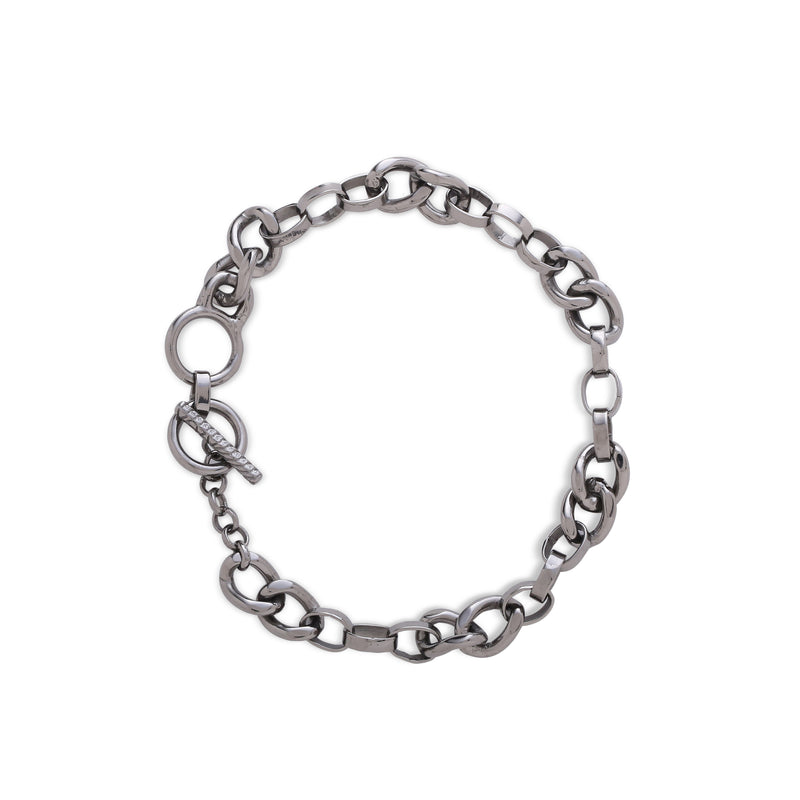Sicilian toggle bracelet - black gold