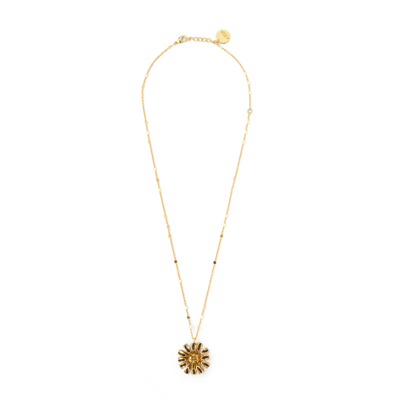 Daisy neck chain - Amethyst and Smoky
