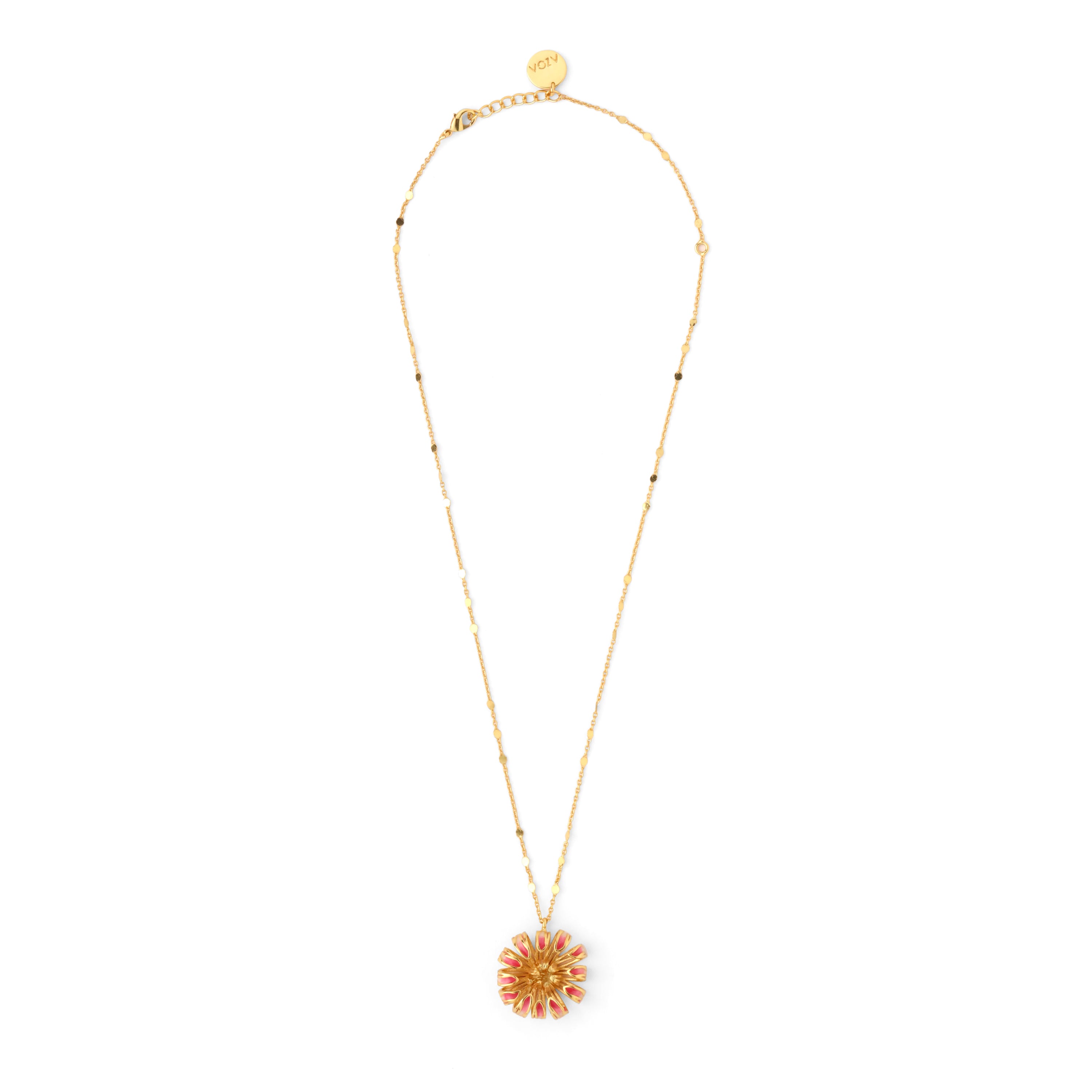 Daisy neck chain - Pink and Ivory