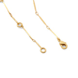 Sun and moon mother of pearl inlay necklace