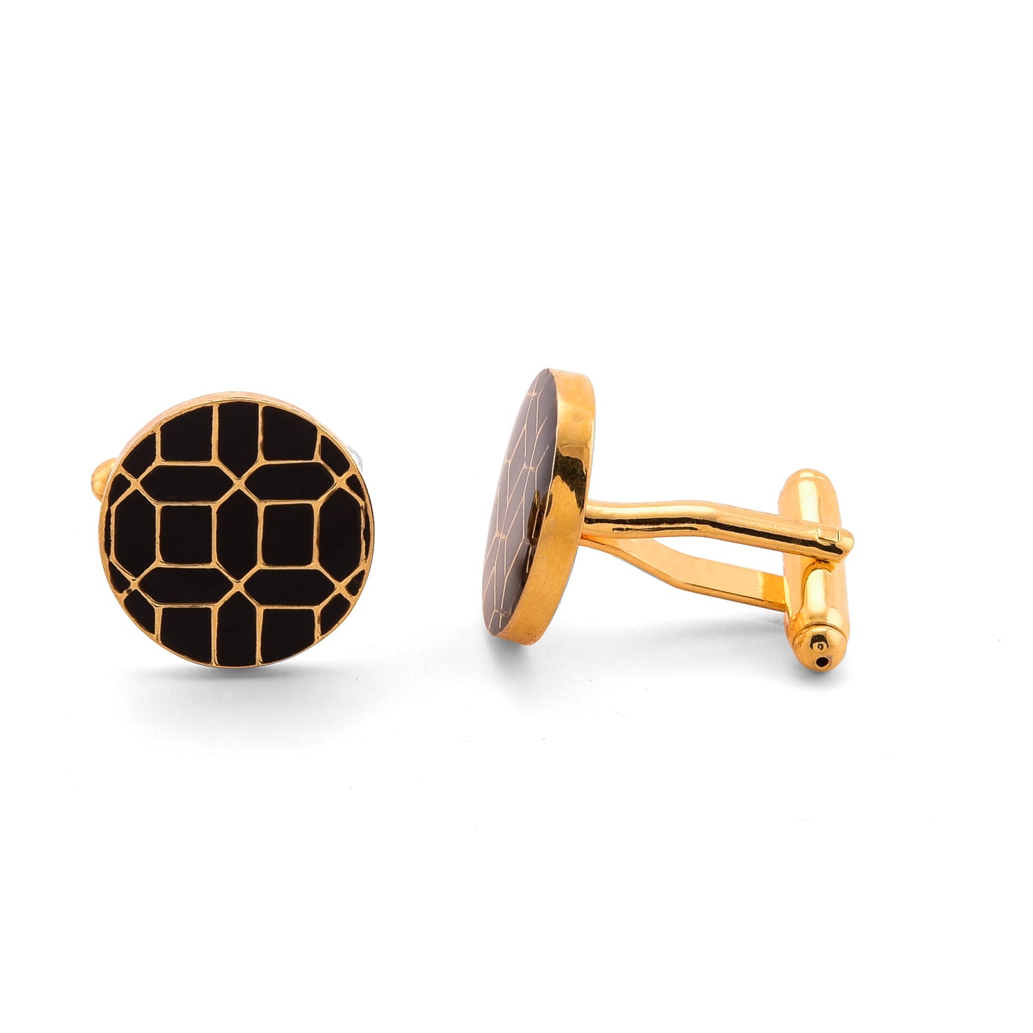 Geometry cufflinks - Black - AZGA