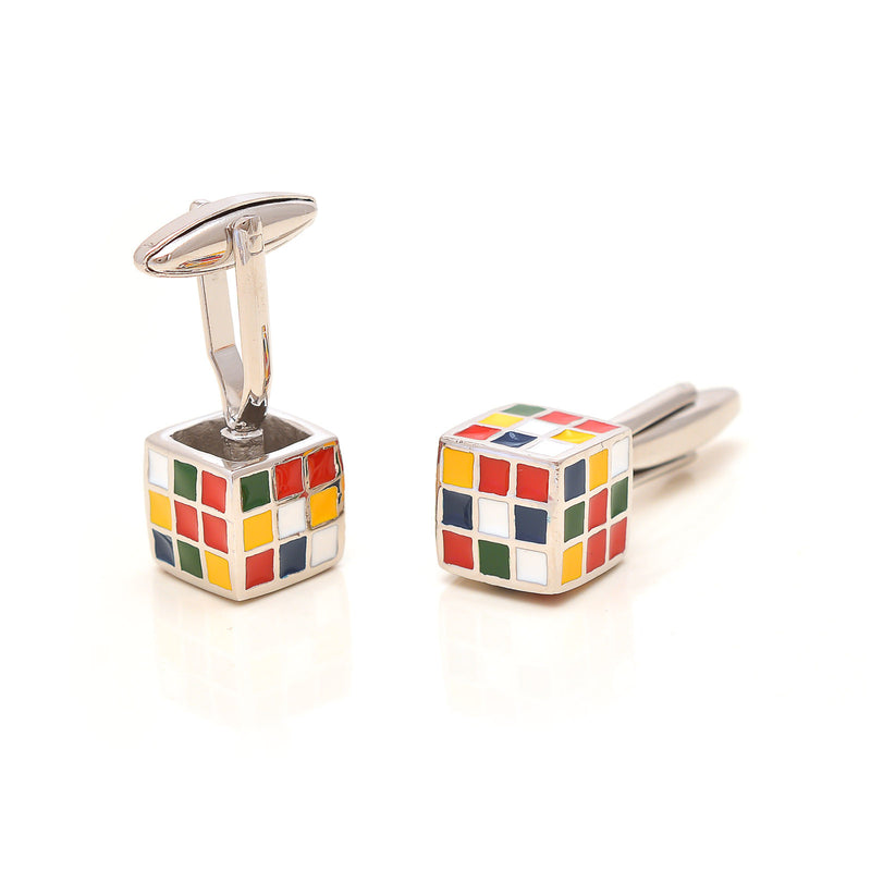 Rubic cube Cufflink