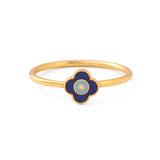 Flore Petite Band - Blue, Turquoise, Ivory