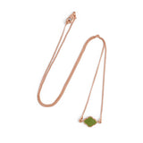 Moroccan Neck chain - Green Rose Gold
