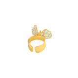 Tiny Fiore Ring - Powder Blue