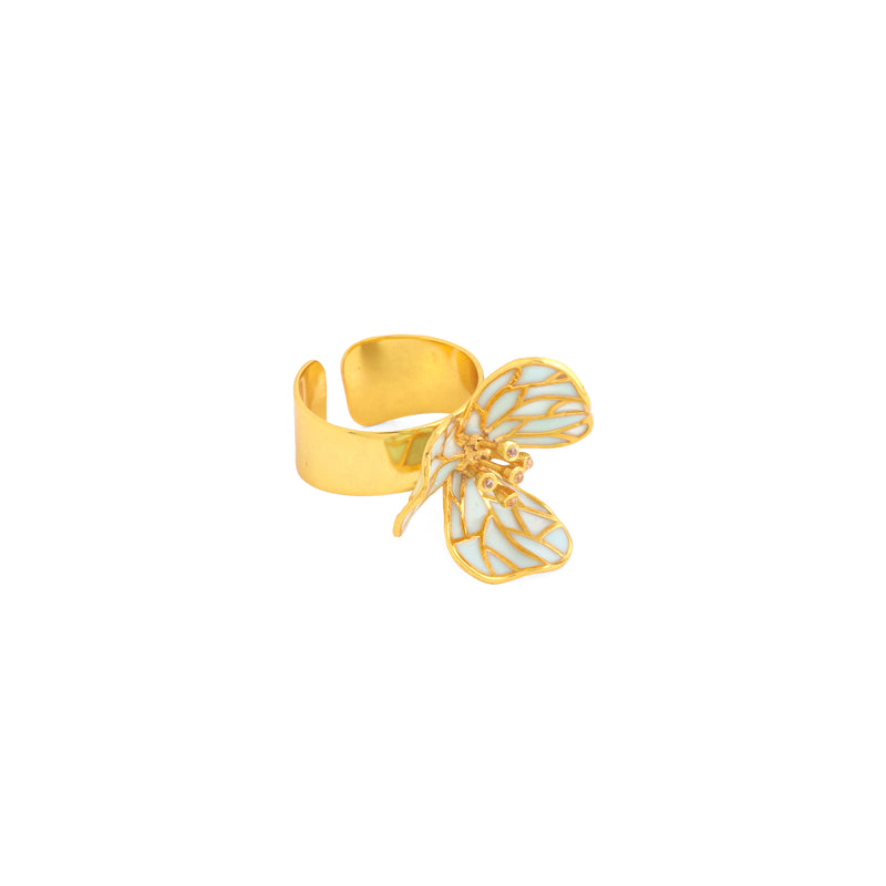 Tiny Fiore Ring - Powder Blue