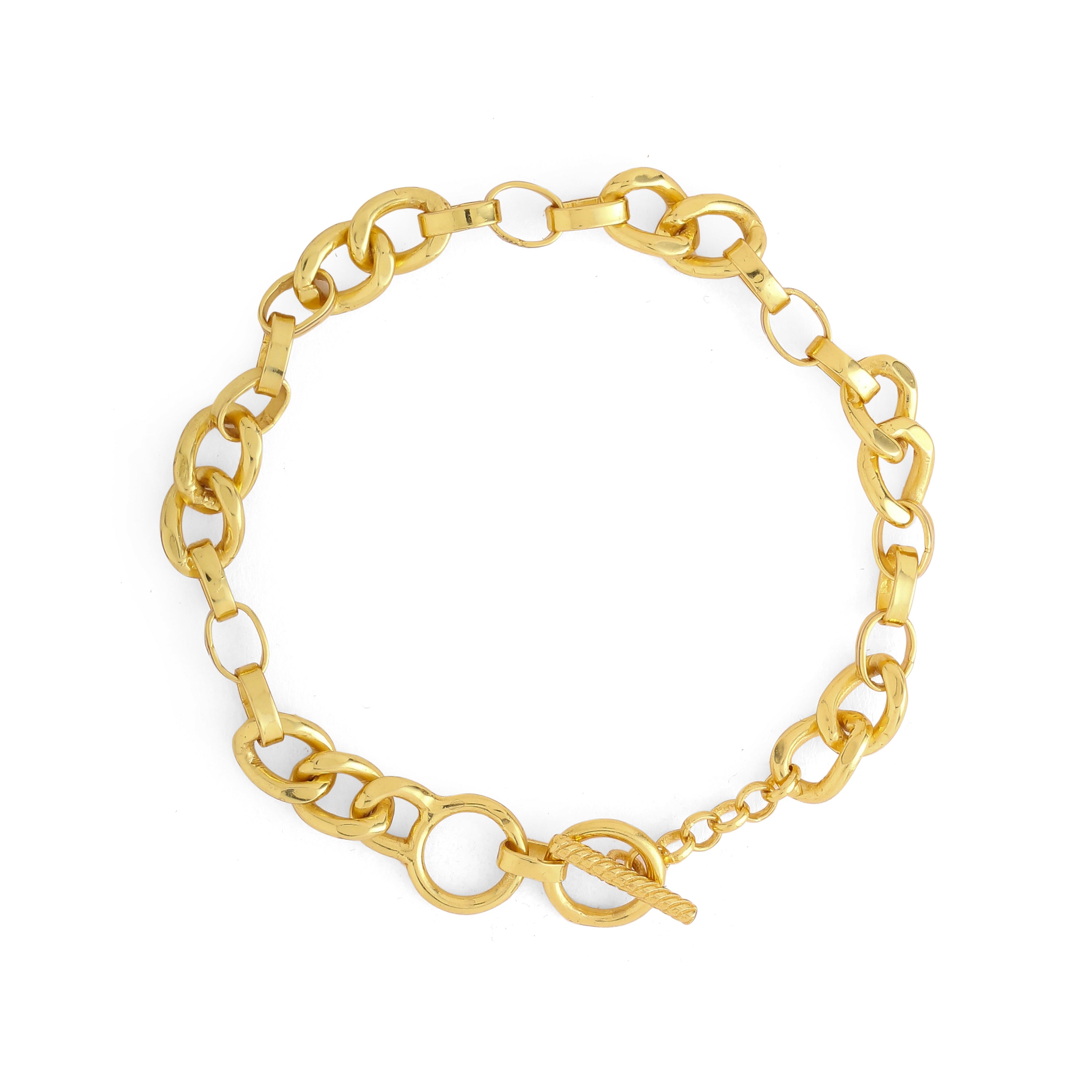 Sicilian toggle bracelet - gold