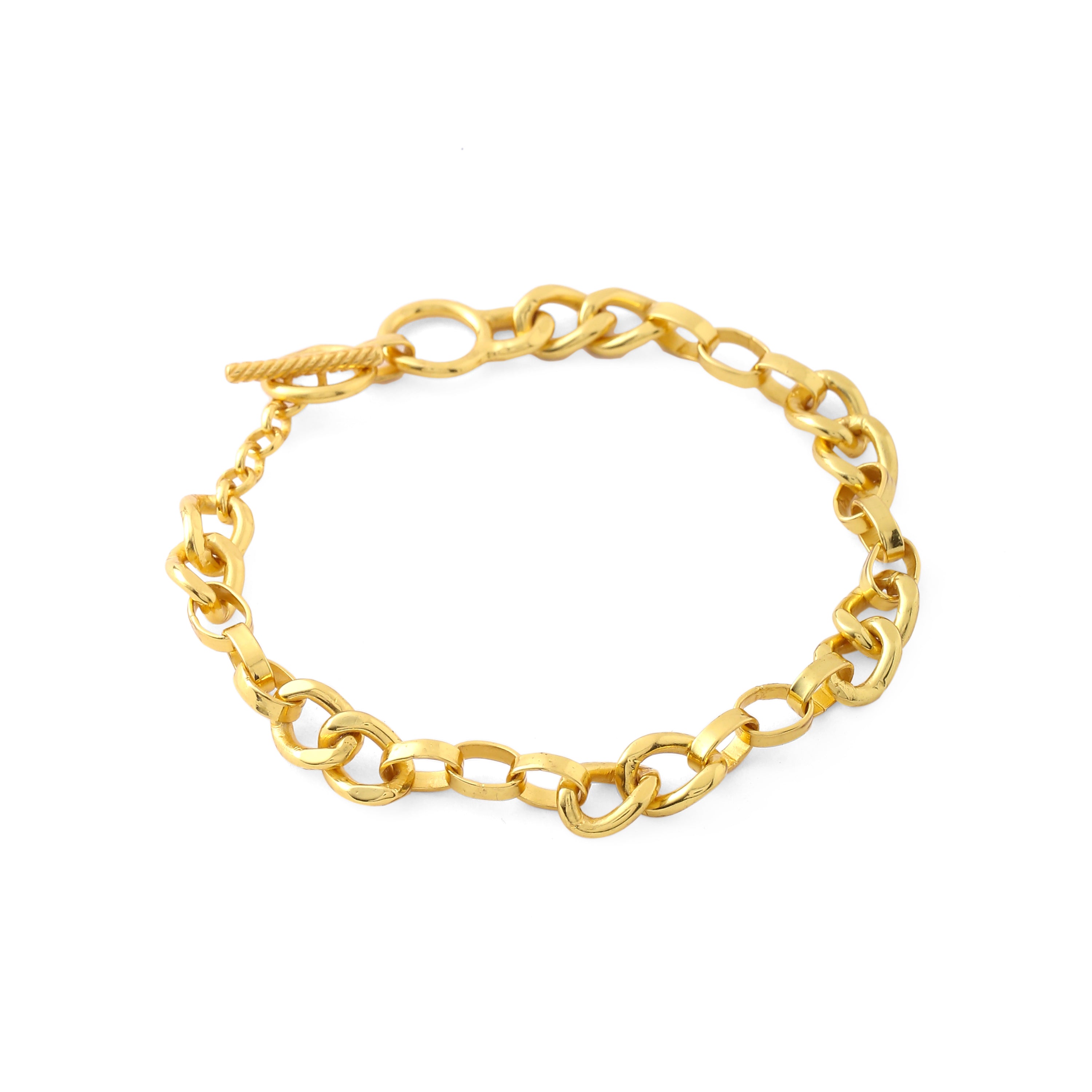 Sicilian toggle bracelet - gold
