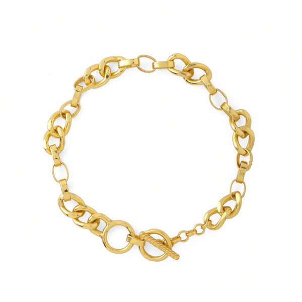 Sicilian toggle bracelet - gold