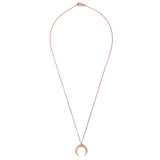 Moon Neck Chain - Rose gold