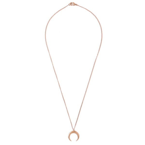Gold Half Moon Necklace - Pearl – Cherish Jewellery Designs