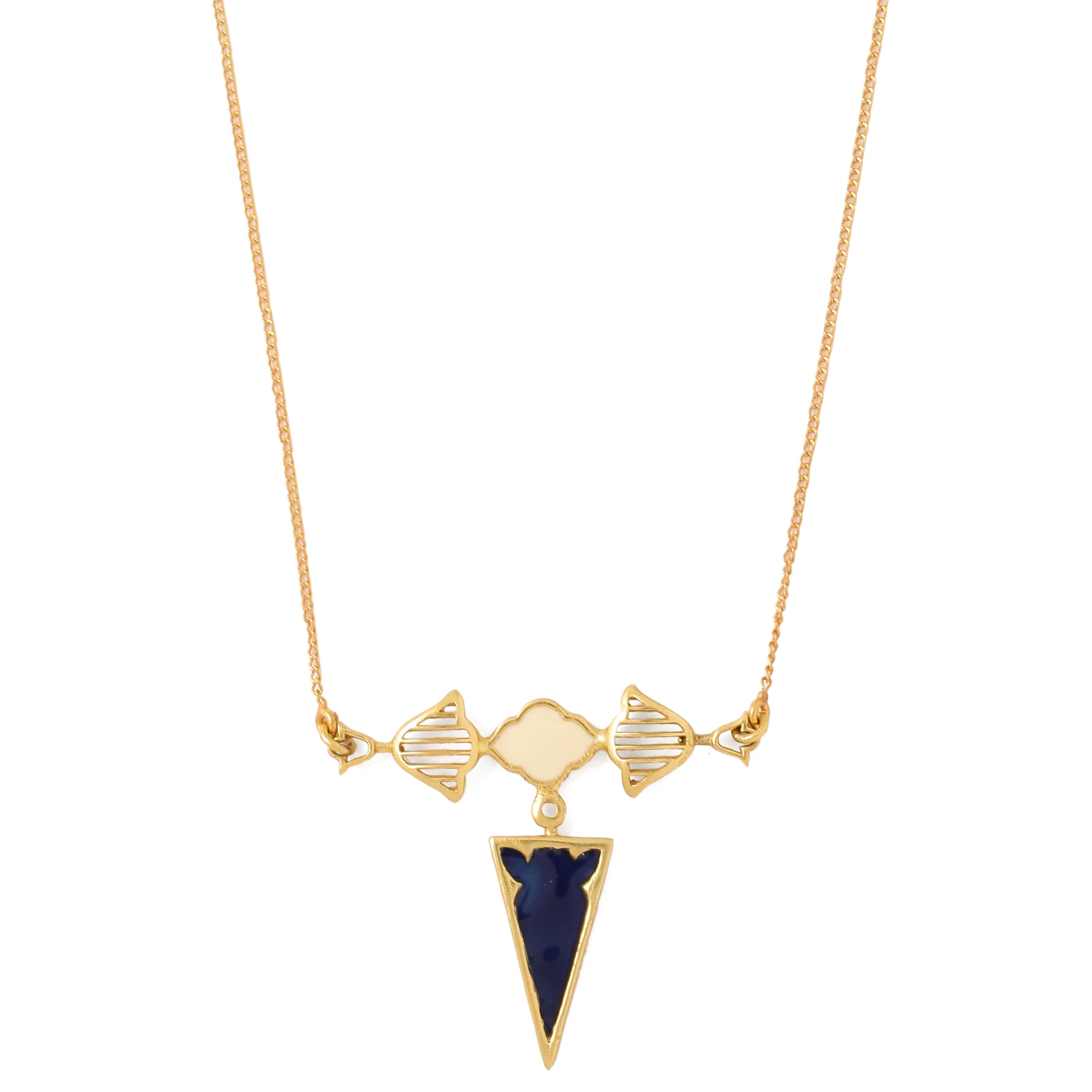 Moroccan Lattice Neck chain Handcrafted, enamel neck chain for women ...