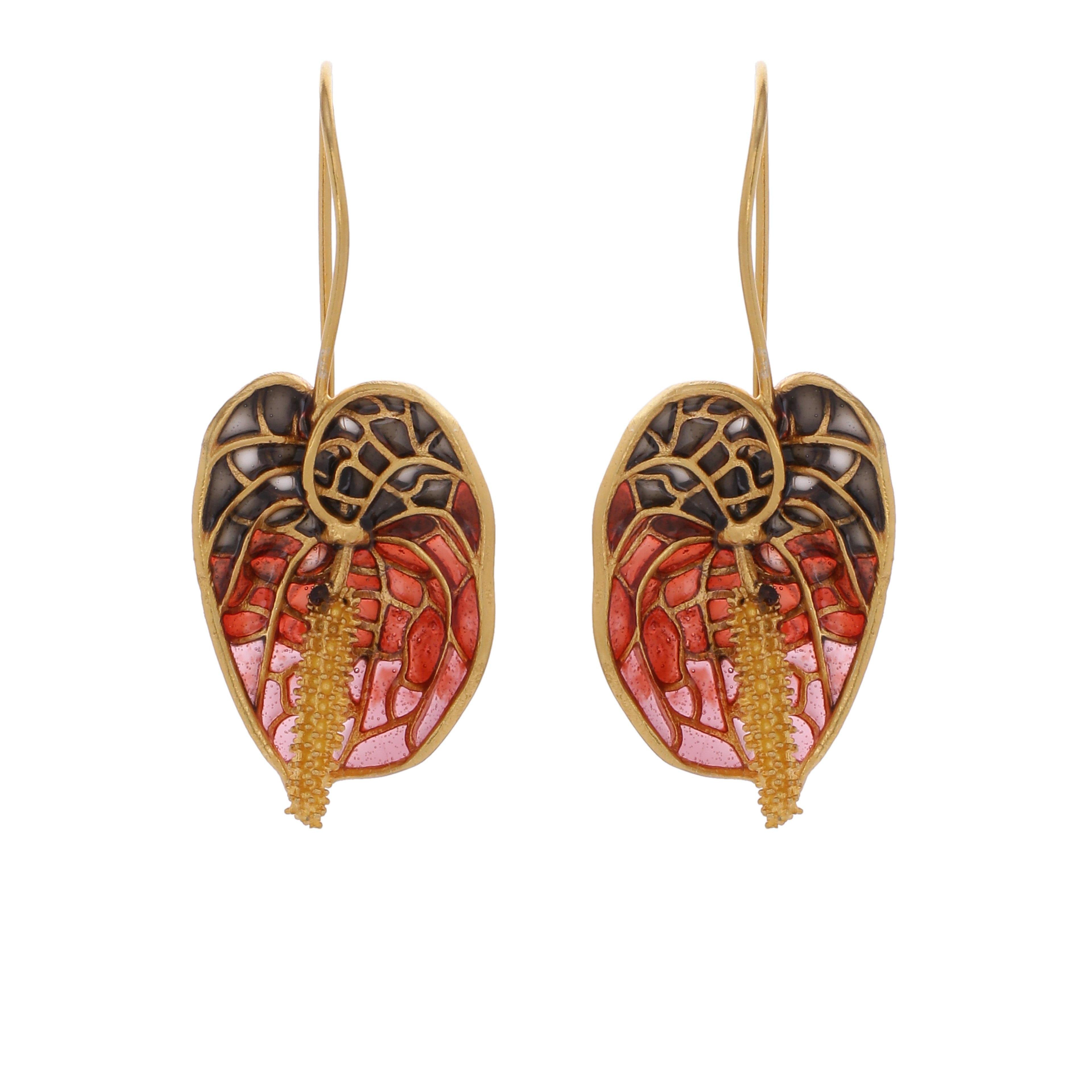 Anthurium Earrings - AZGA