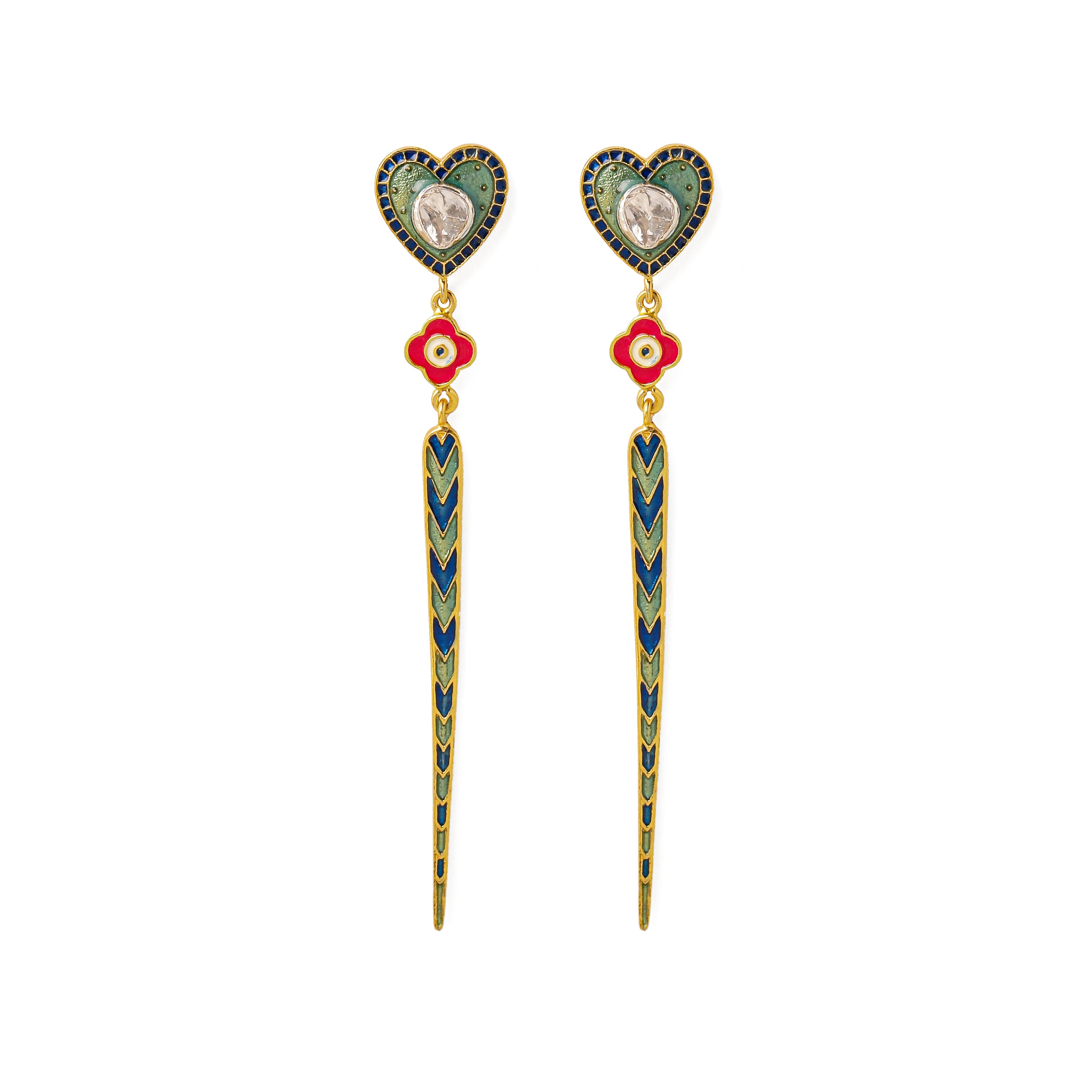 Dil Tila Linear Earrings