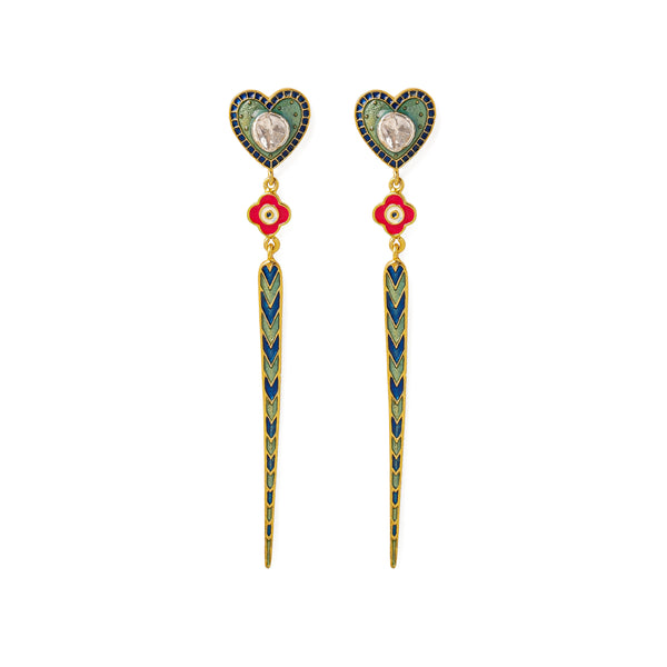 Dil Tila Linear Earrings