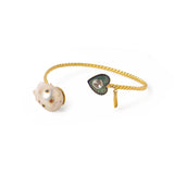 Dil Polki and Baroque Pearl cuff
