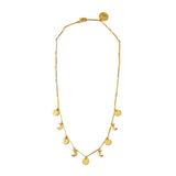 Little charm sun and moon necklace