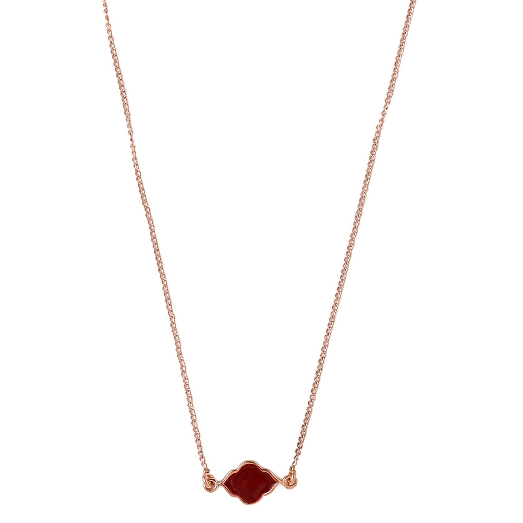 Moroccan Neck chain - Marsala Rose Gold