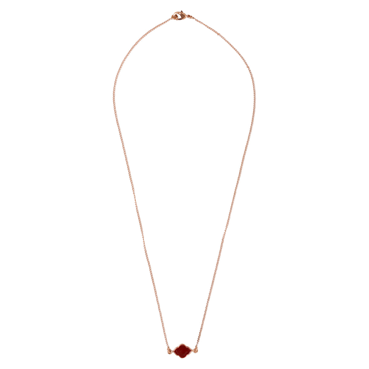 Buy Marsala Rose Gold Moroccan Neck Chain - Azga