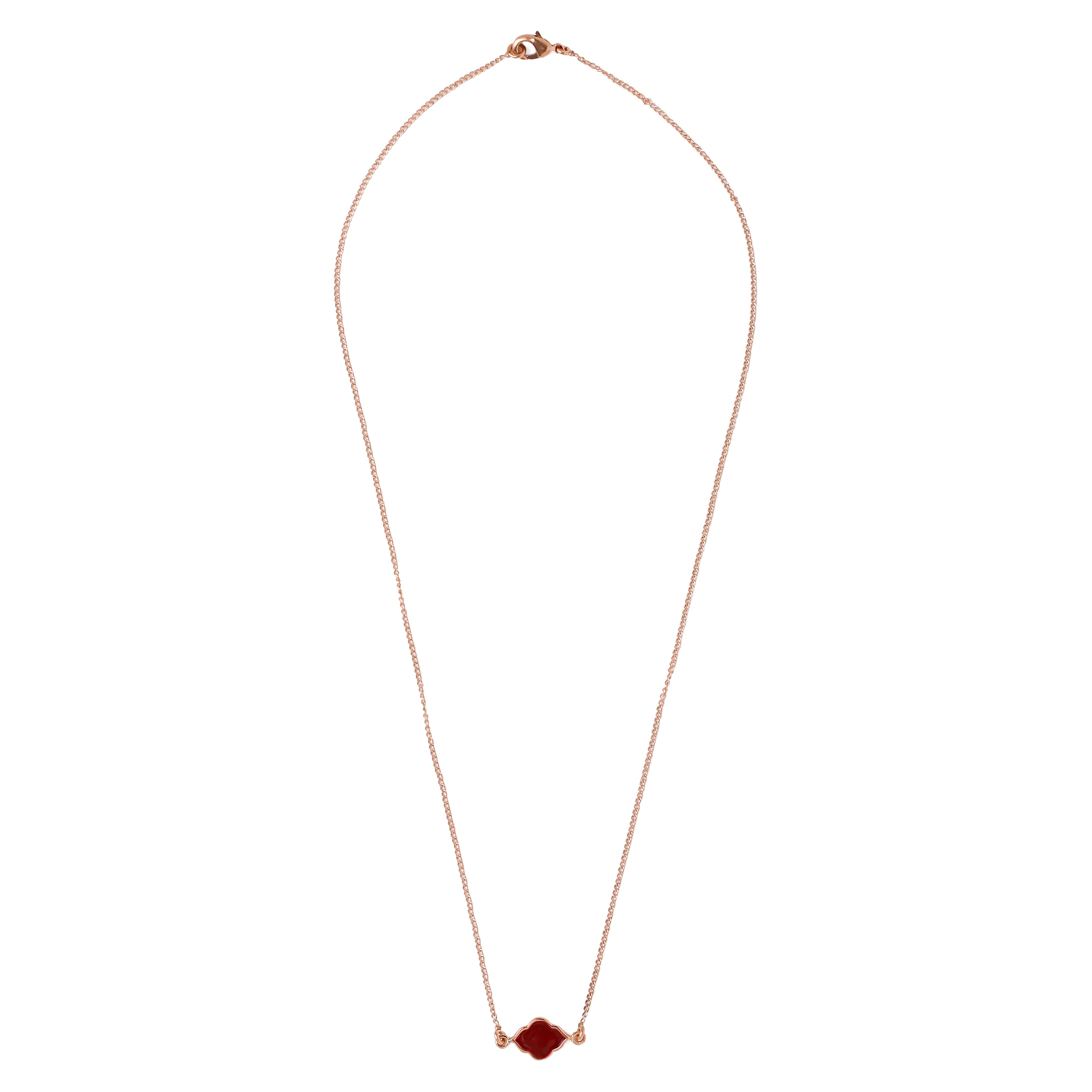 Moroccan Neck chain - Marsala Rose Gold