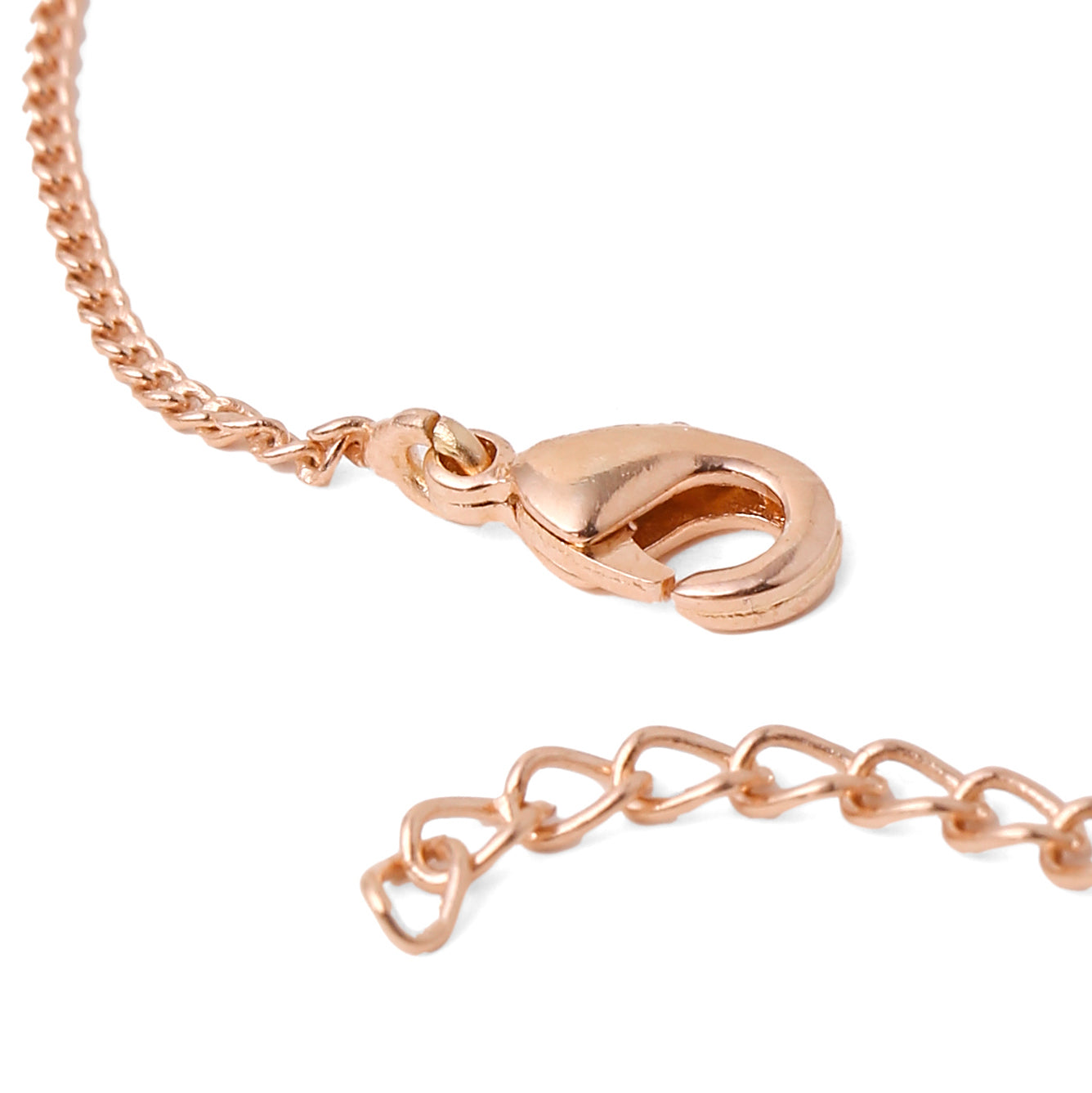 Infinity Bracelet - Green Rose gold