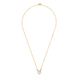 Heart mother of pearl neck chain