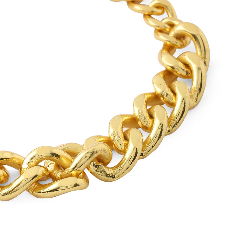 Large Paperclip Toggle Bracelet Gold  Medley Jewellery