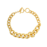 Classic Cuban toggle bracelet - Gold
