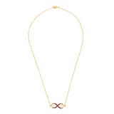Infinity Neck Chain - Maroon Gold