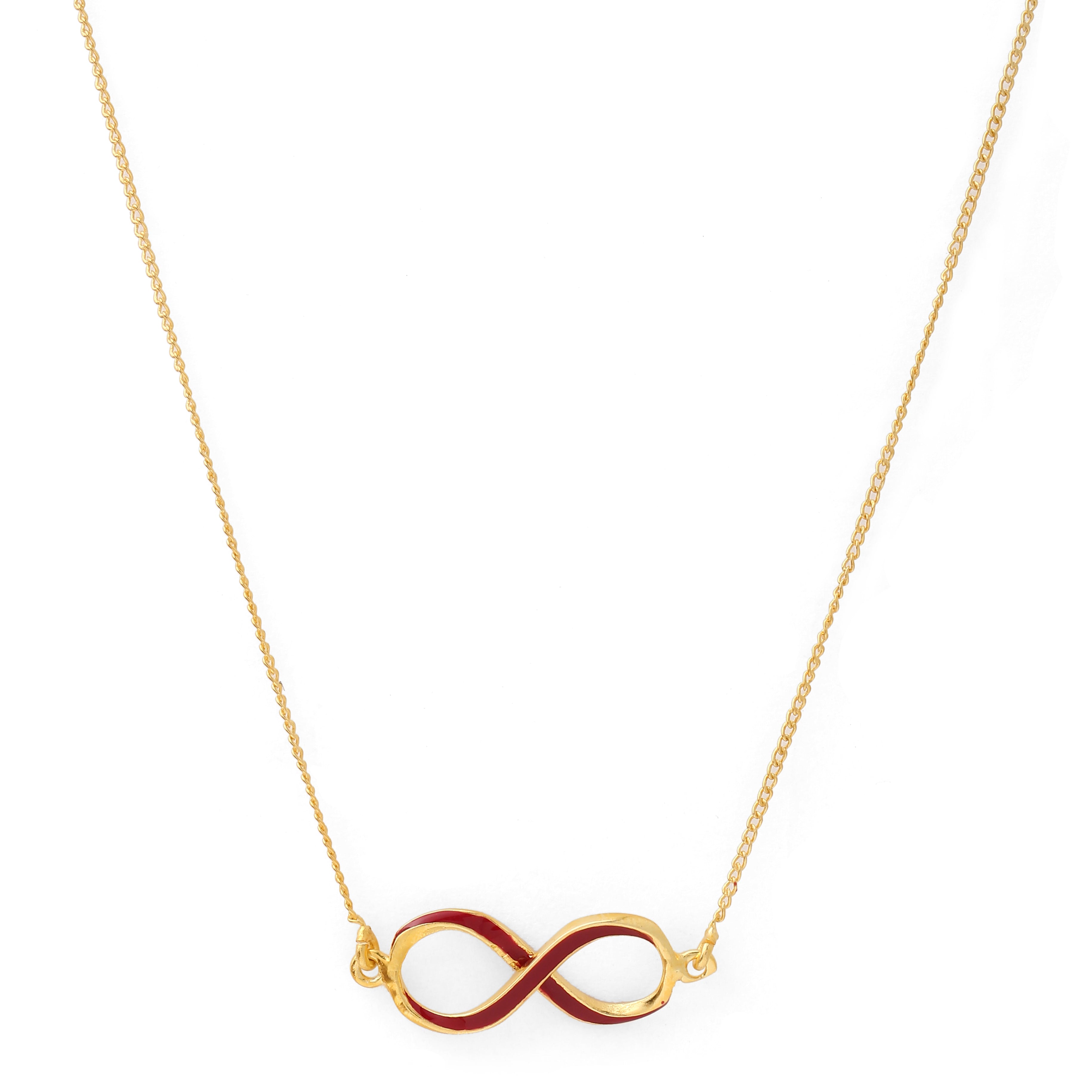 Infinity Neck Chain enamel neck chain for women contemporary necklace ...